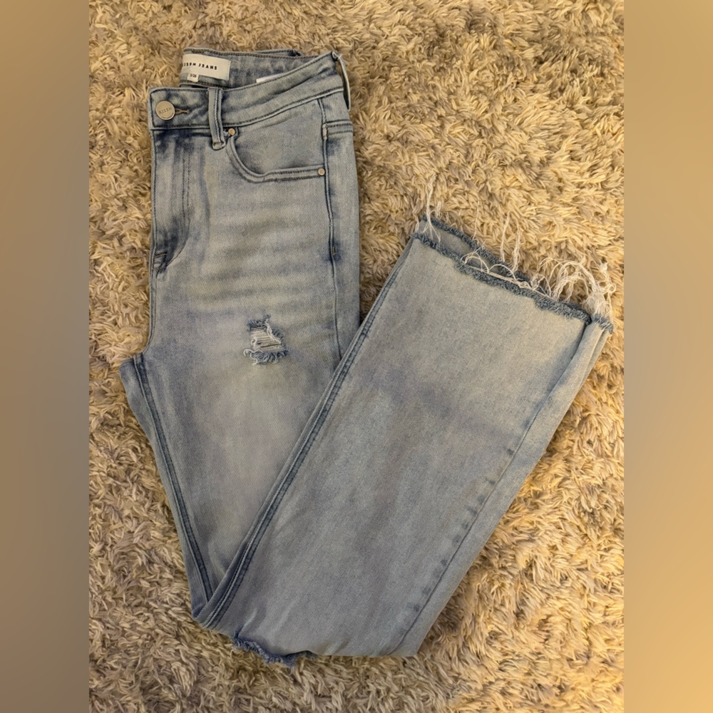 Risen Distressed Women's Flare Jeans